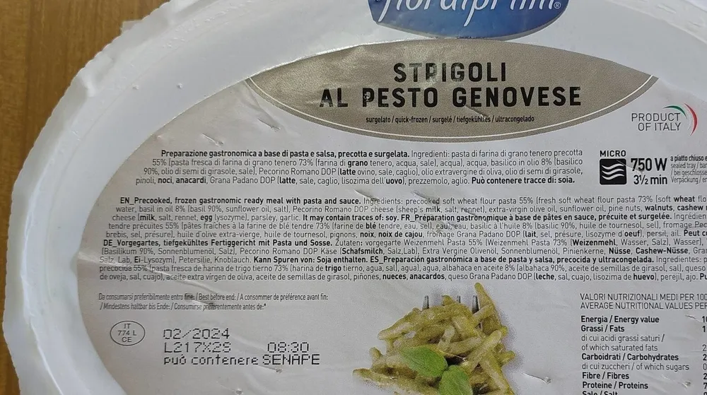 Strigliata al pesto genovese