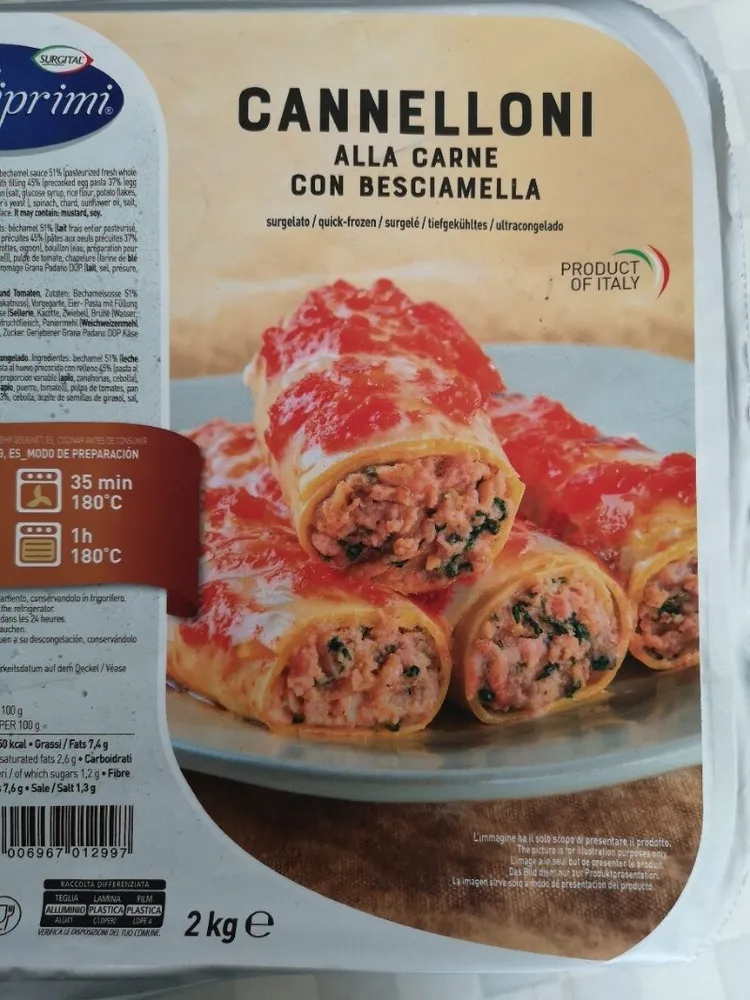 Cannelloni Alla Carne Con Besciamella