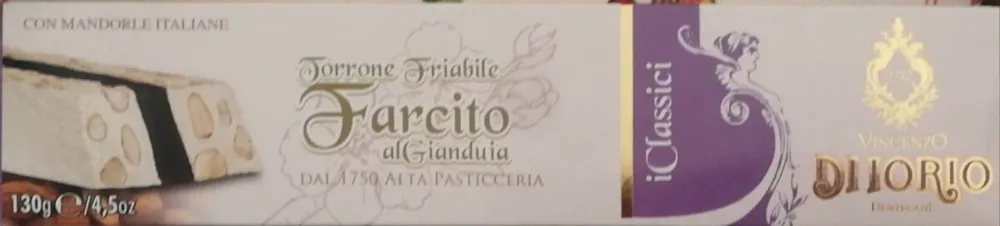 Torrone Friabile Farcito al Gianduia