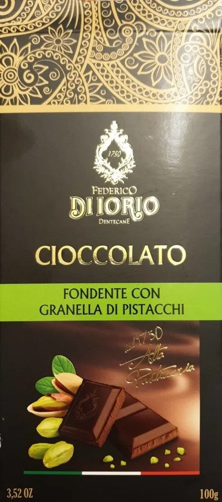 Fondente con granella di pistacchi