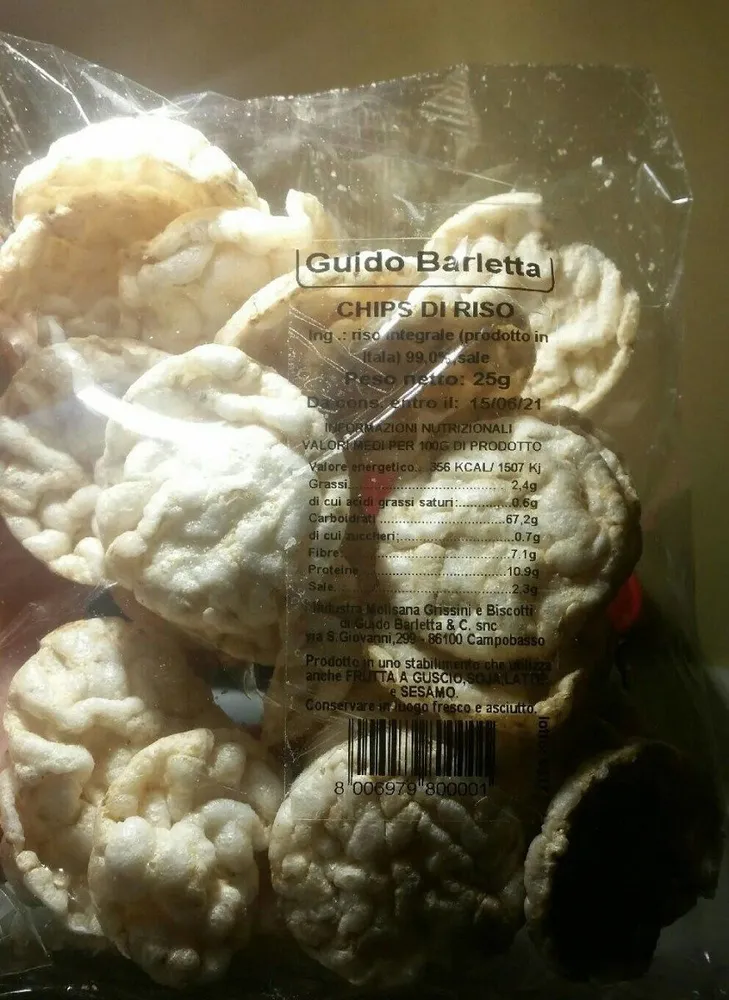 Chips di riso