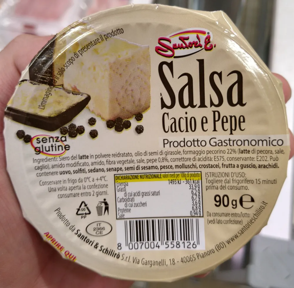 Salsa cacio e pepe