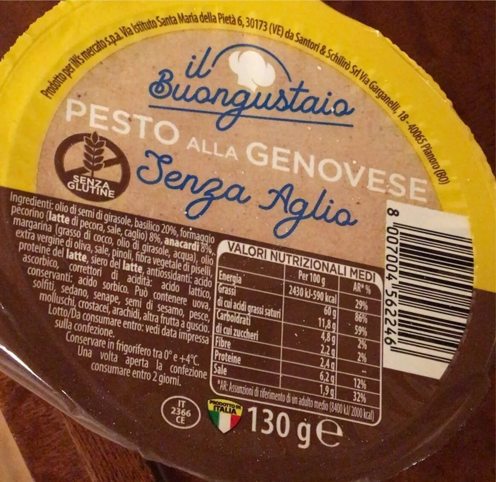 pesto alla genovese senza aglio