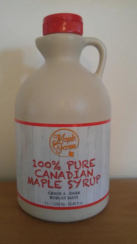 100% pure canadian maple syrup