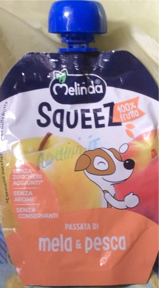 Sqeez passata di mela & pesca