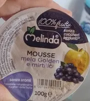 La mousse passata di mela e mirtillo