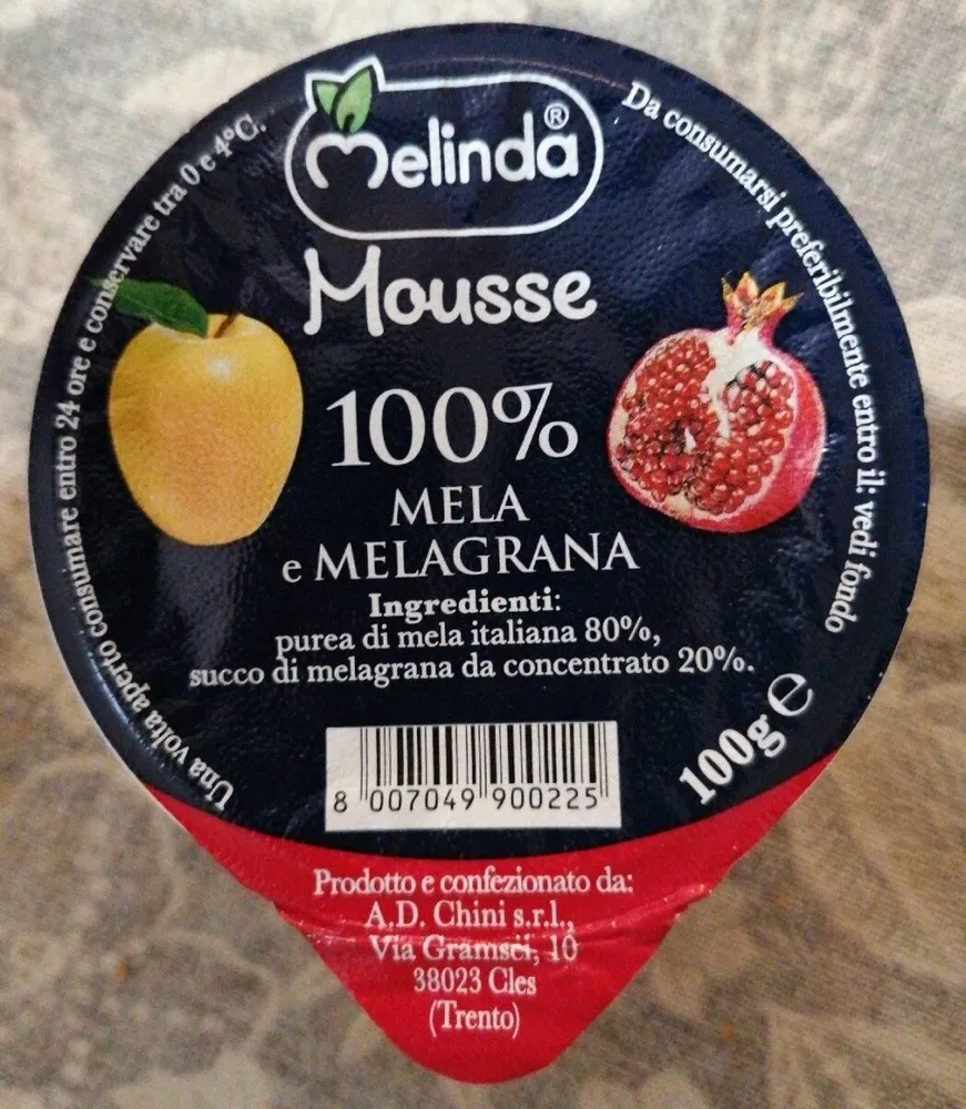 Mousse mela e melagrana