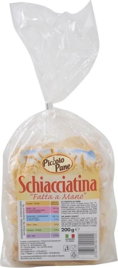 Schiacciatina "Fatta a mano"