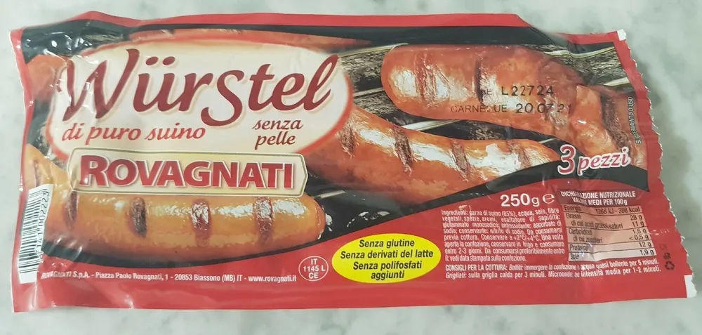 Würstel di puro suino