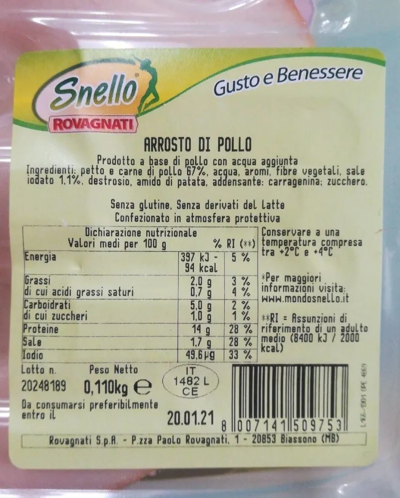 Arrosto di pollo