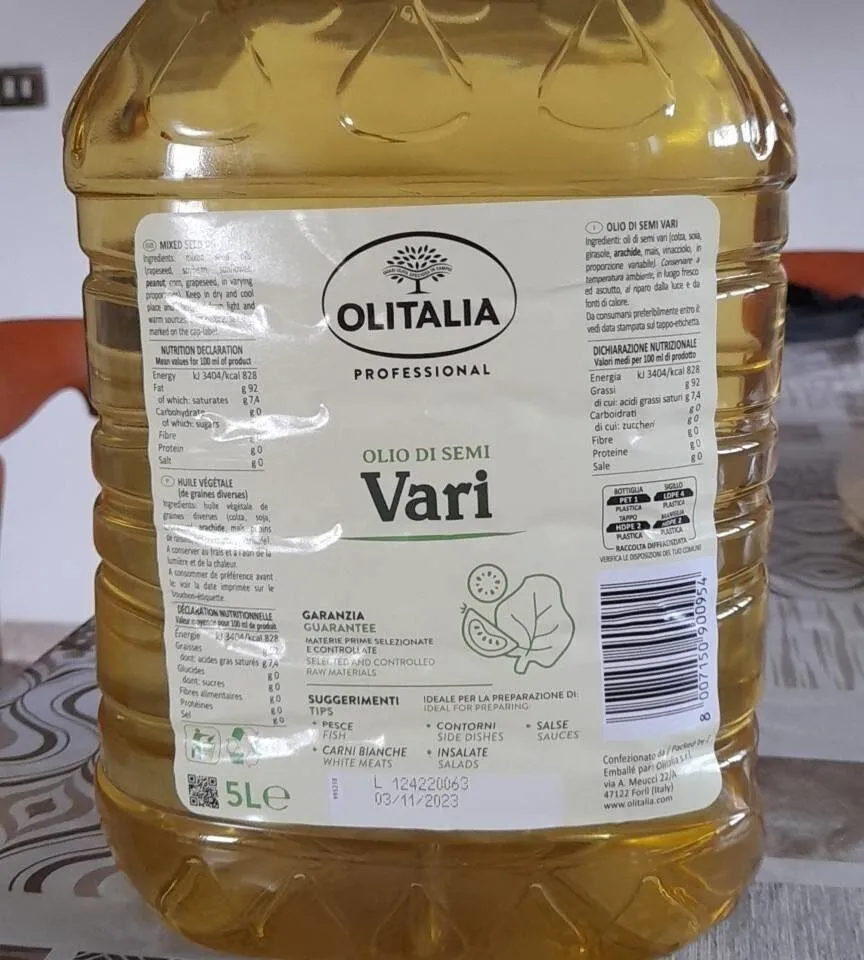 Olio di semi vari