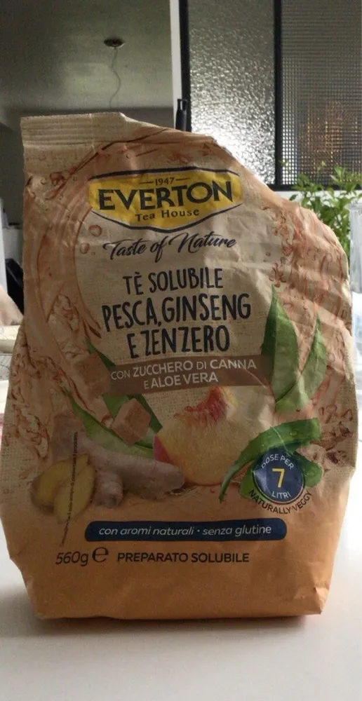 Tè solubile pesca ginseng zenzero