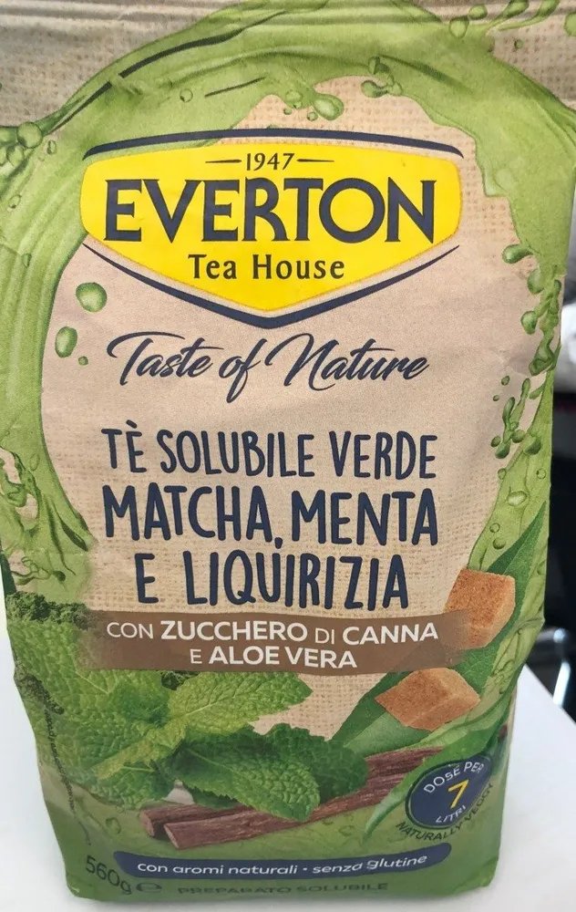 Thé soluble vert matcha menthr réglisse
