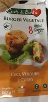 Burger vegetale ceci verdure e curry