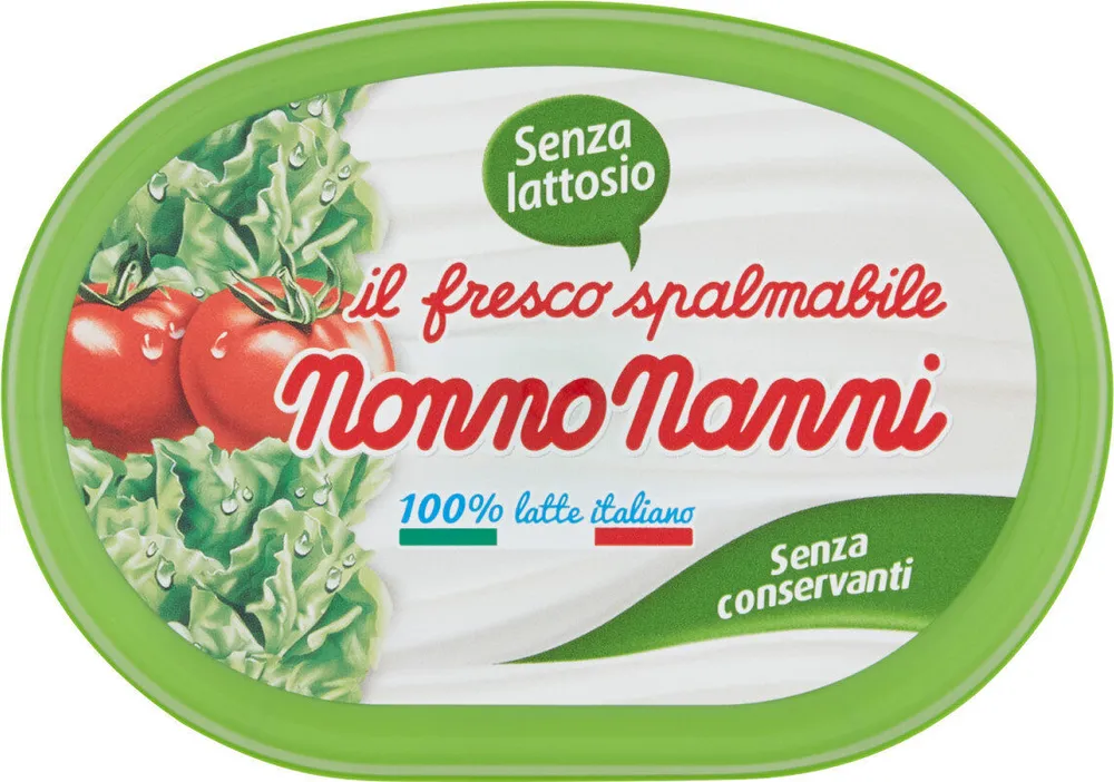 Il fresco spalmabile senza lattosio