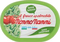 Il fresco spalmabile senza lattosio