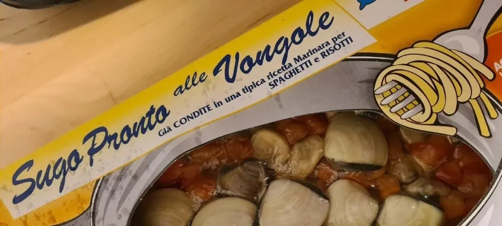 Sugo pronto alle vongole