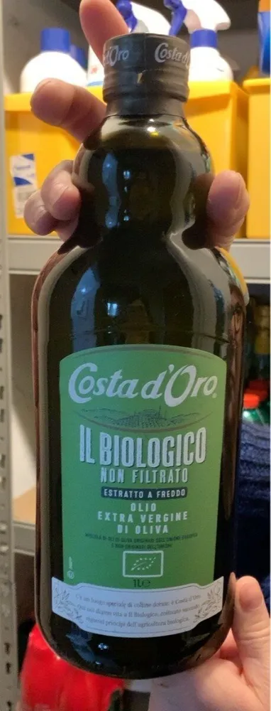 Il biologico non filtrato olio extra vergine d’oliva