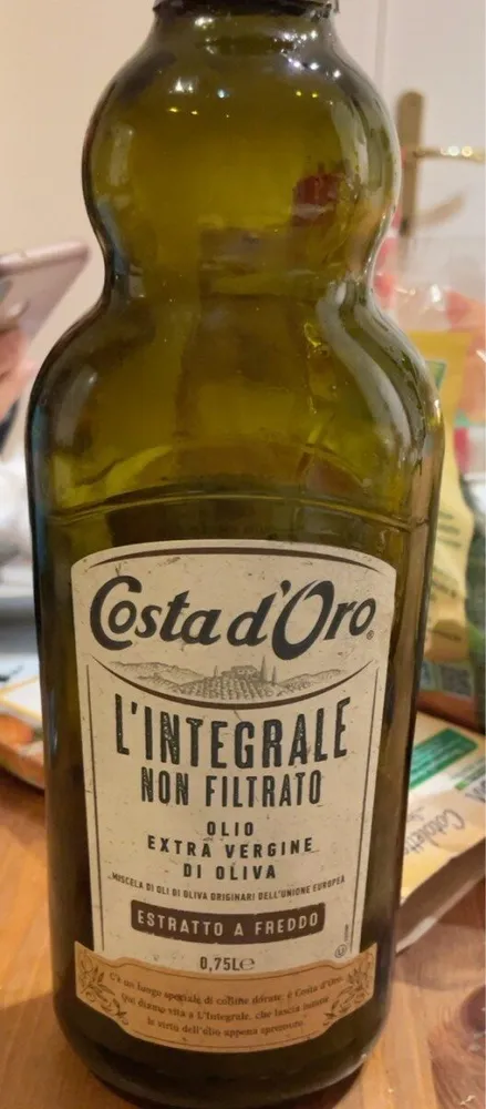 Olio integrale non filtrato