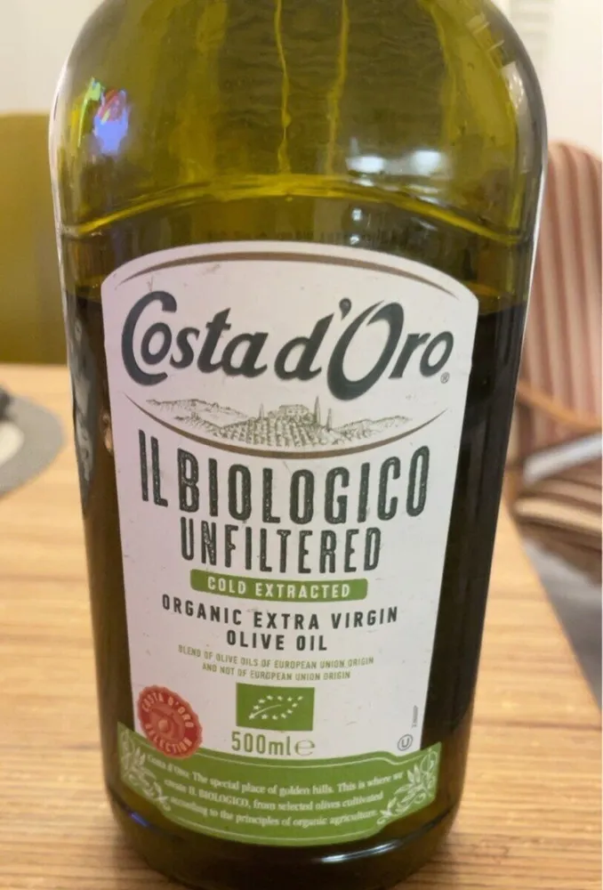 Organic extra virgin olive oil