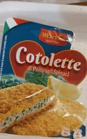Cotolette di pollo agli spinaci