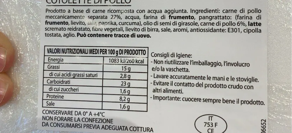 Cotolette di pollo