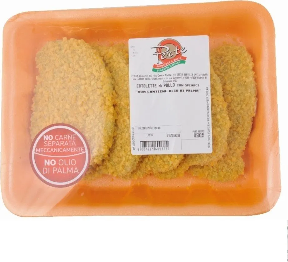Cotolette con pollo e spinaci