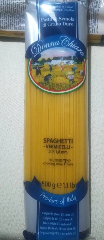 Pasta spaghetti-vermicelli