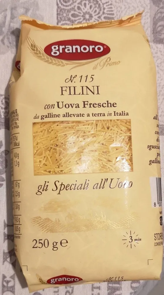 Filini con uova fresche