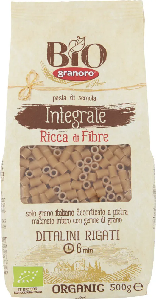 Ditalini rigati integrali biologici