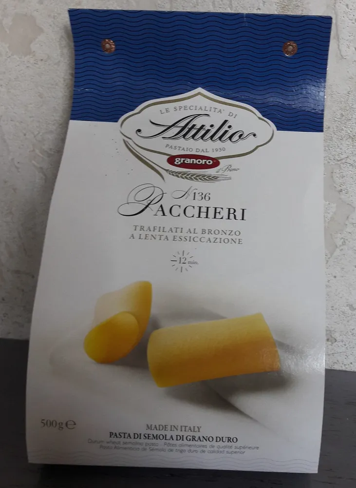 GRANORO PASTA ONLINE - GRANORO GR. 500 PACCHERI NR.