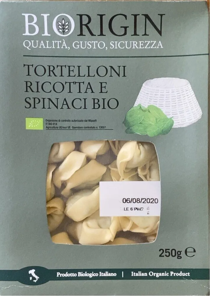 Tortelloni bio ricotta épinard