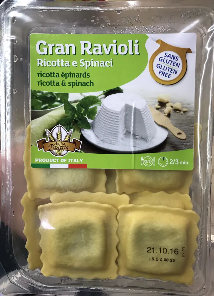Gran Ravioli Ricotta e Spinaci