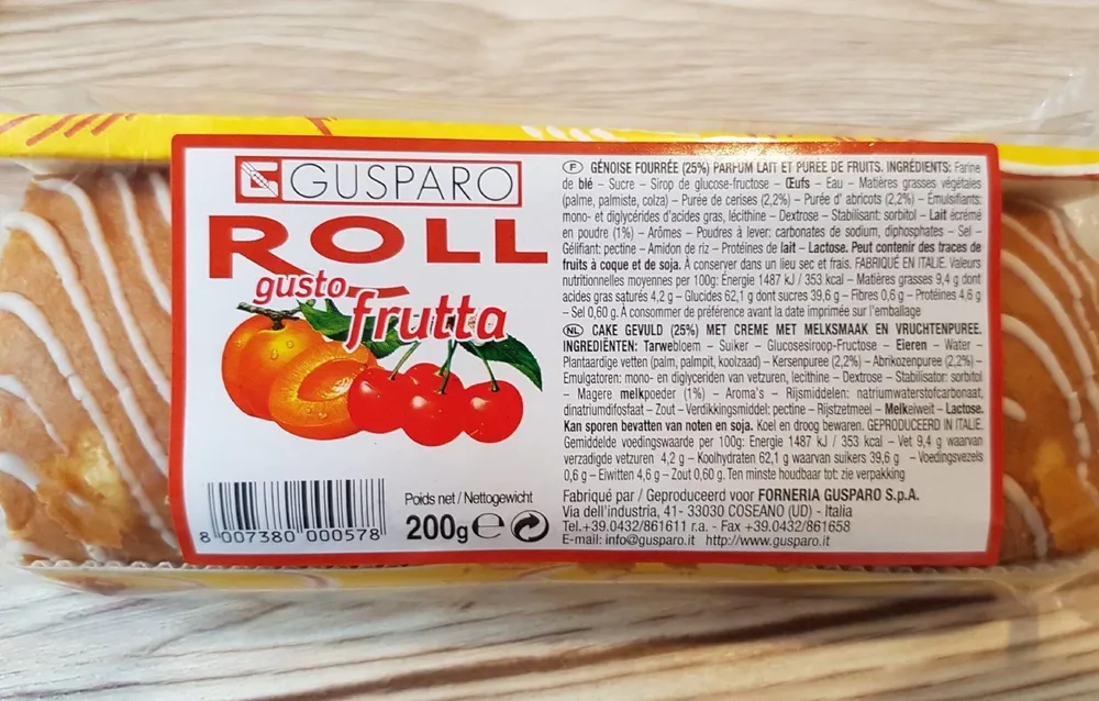 Roll gusto frutta
