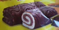 Rulade cacao, Bisquit und Kakao Creme