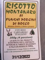 Risotto montanaro ai funghi porcini di bosco