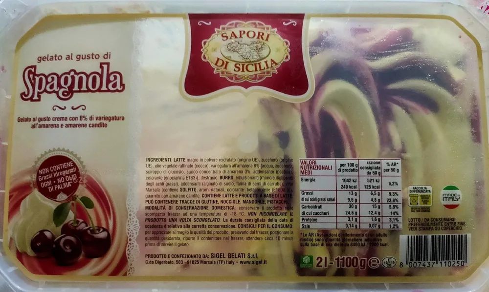 Gelato al gusto di Spagnola