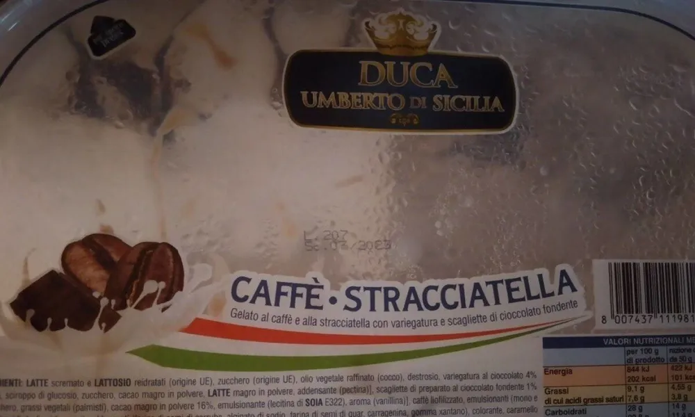 Gelato caffè e stracciatella