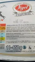 Sorbet au citron avec 10% de jus de citron de Sicile