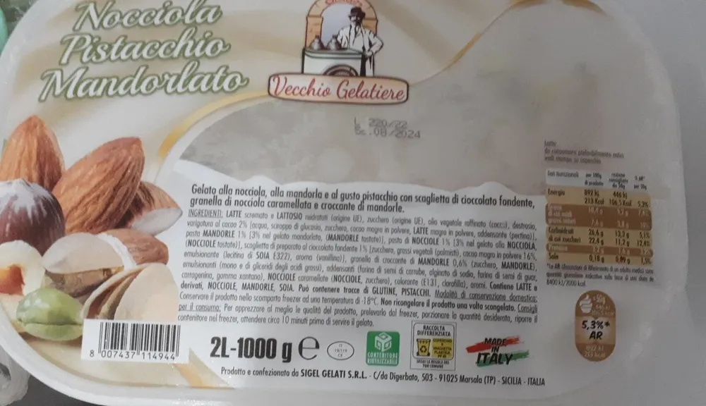 Vaschetta gelato