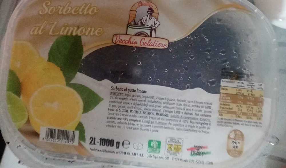 Sorbetto al limone