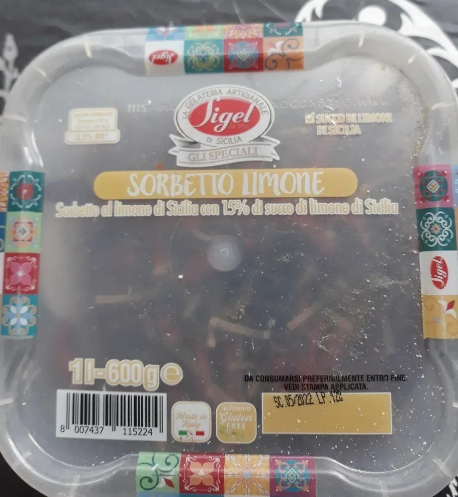 Sorbetto a limone