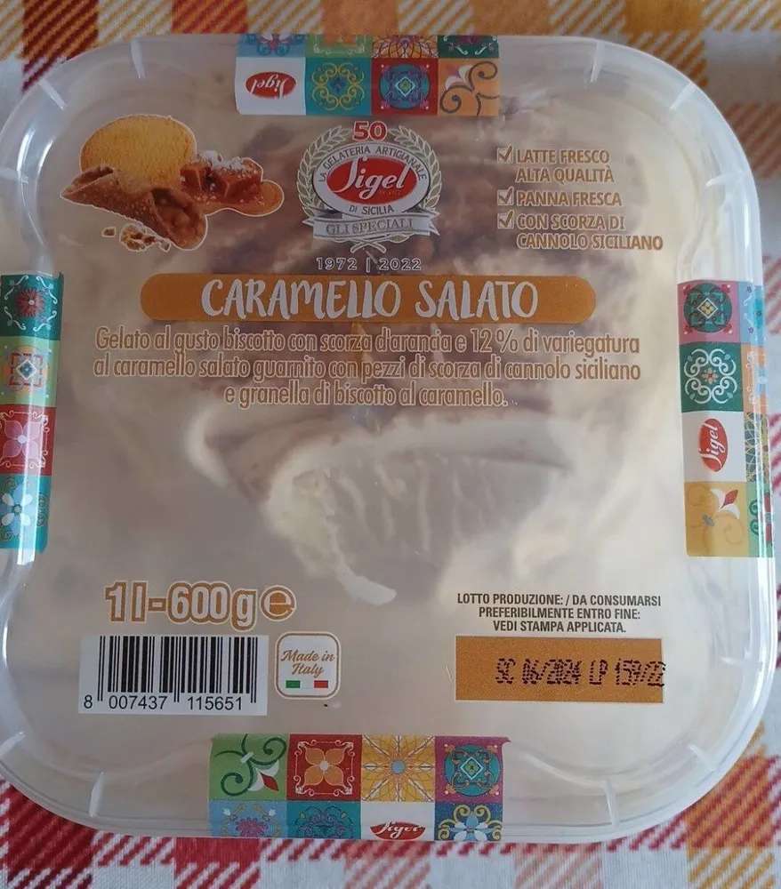 gelato al caramello salato