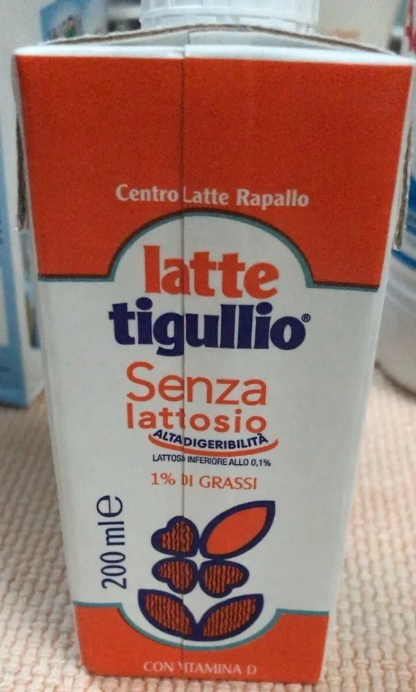 Latte tigulio senza lattosio