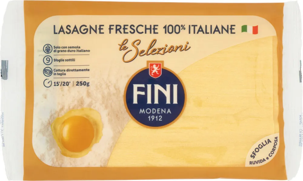 Le selezioni lasagne fresche italiane