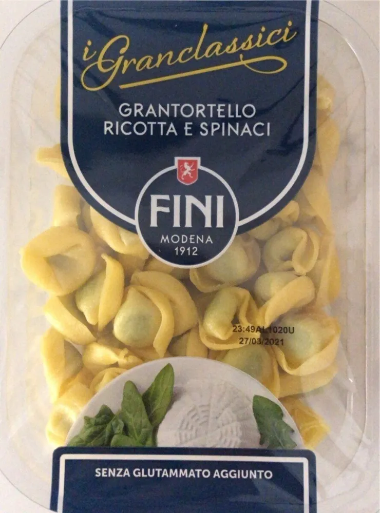Grantortello ricotta e spinaci
