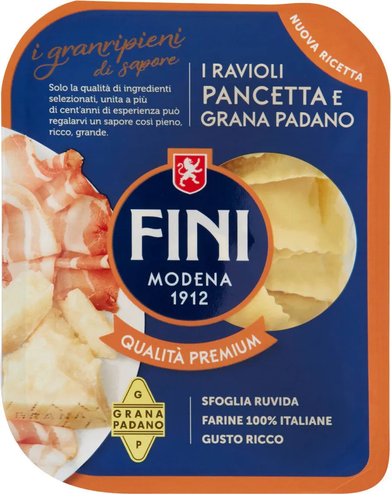 I ravioli Pancetta e grana padano