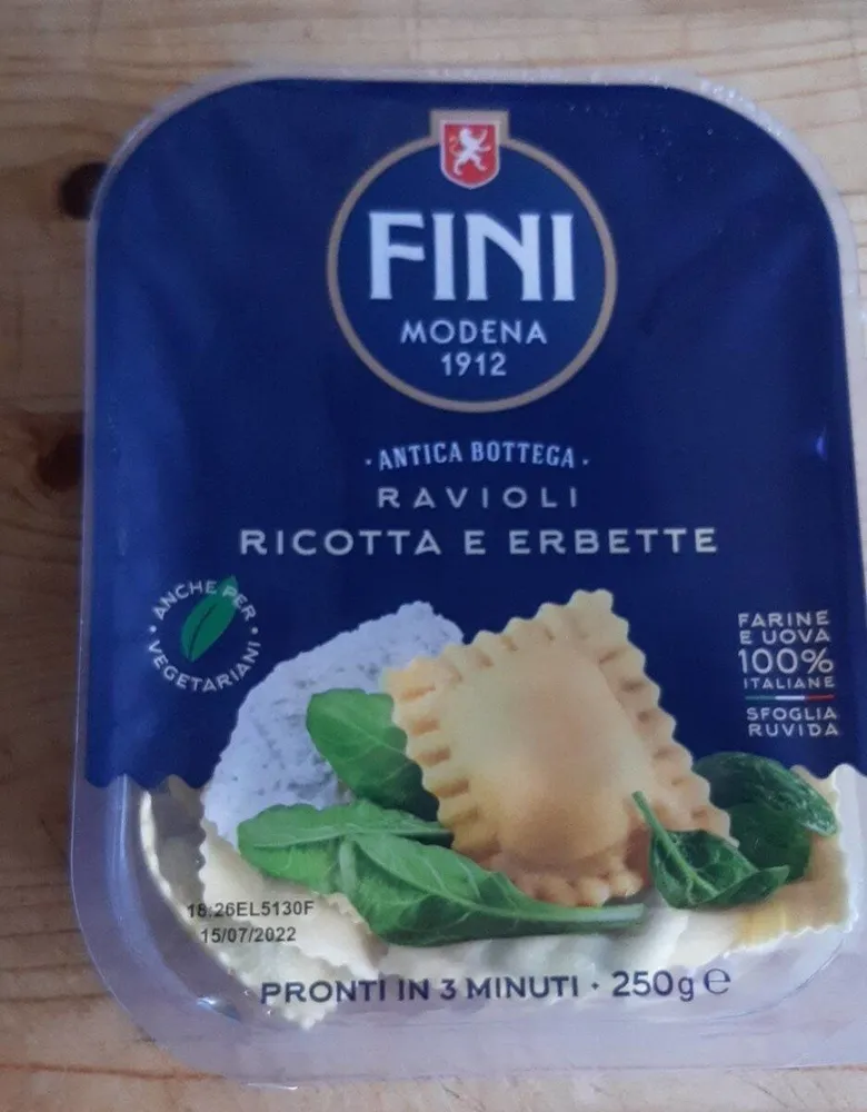 Ravioli ricotta e erbette