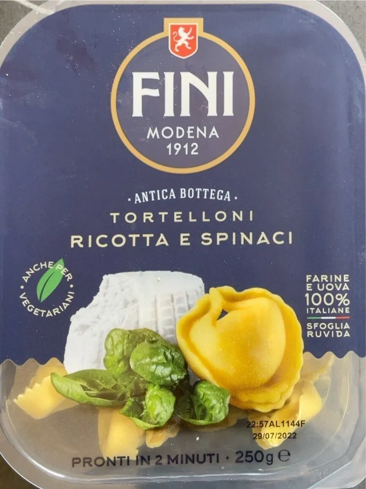 Tortelloni ricotta e spinaci