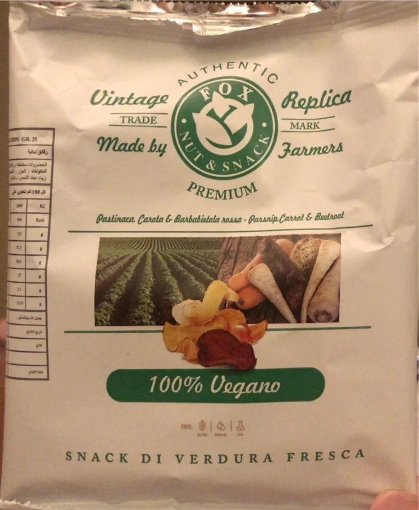 Snack di verdura fresca